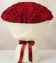 Букет 101 Красная роза Милано в Азове