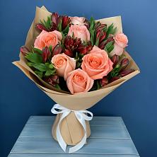 Букет цветов из:  Розы и Альстромерии в Азове