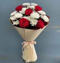 Букет цветов из:  Розы и Хризантемы в Азове