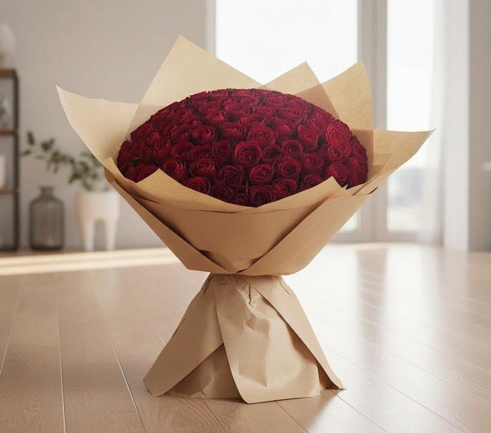 Букет 101 Красная роза в Азове