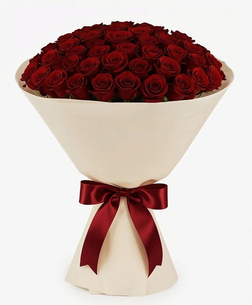 Букет 101 Бордовая роза Блэк Бакарра в Азове